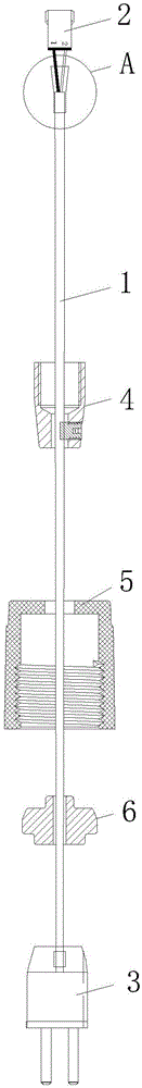 一种阻燃防腐的灯具吊线组件的制作方法