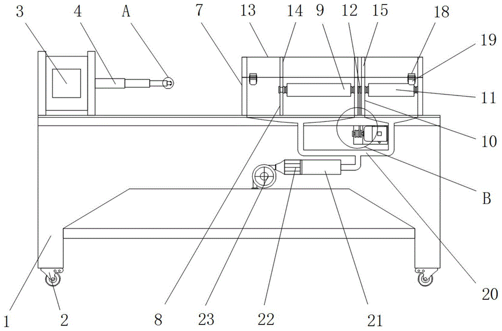 一种具有抑尘效果的碳纤维管打磨设备的制作方法