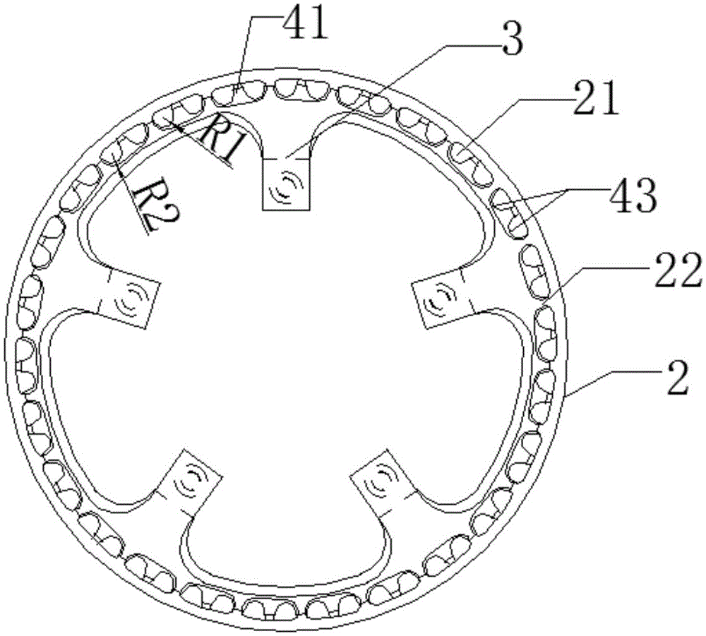 一种便于机械加工的自行车链轮结构的制作方法