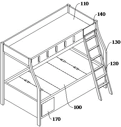 一种适用于儿童用的上下床的制作方法