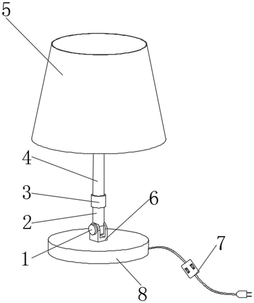 一种可调节光照范围的LED床头灯的制作方法