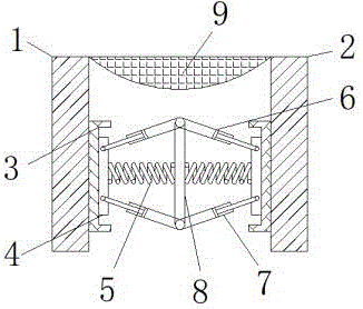 一种房屋建筑防震缝防碰撞装置的制作方法