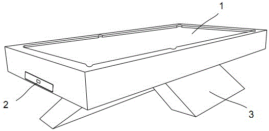 斜角叉台台球桌的制作方法