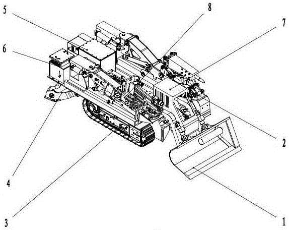 履带式装锚一体巷修机的制作方法