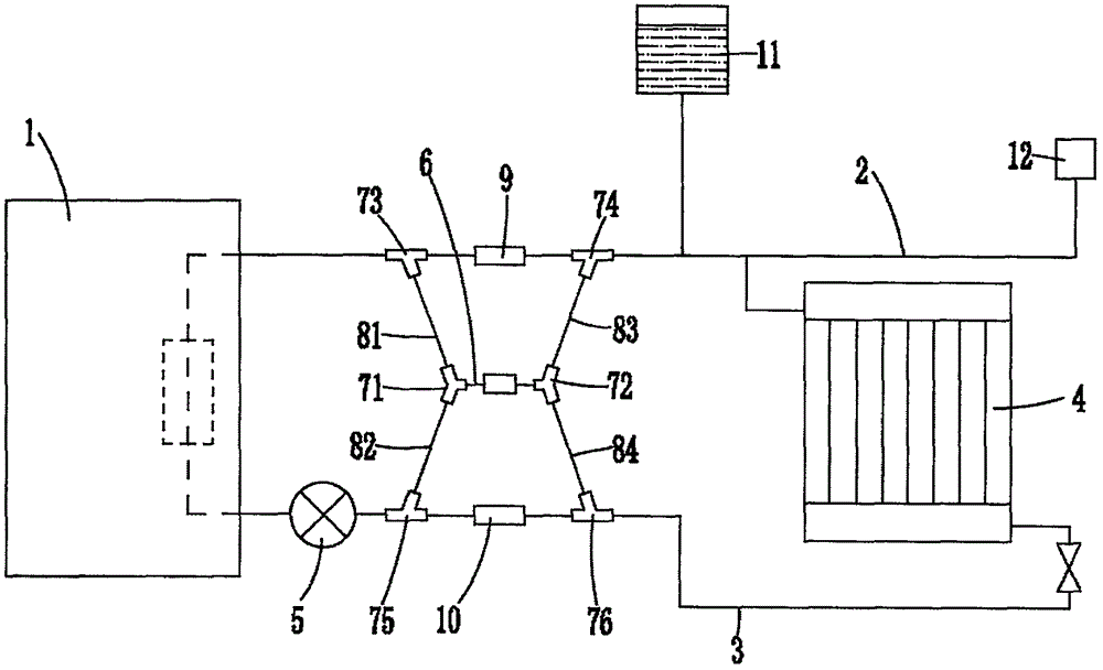 一种便于更换过滤器的电采暖炉系统的制作方法