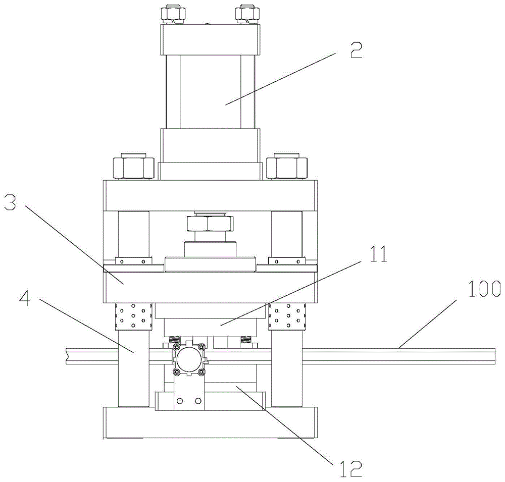 一种层板端部切断折边模具架的制作方法