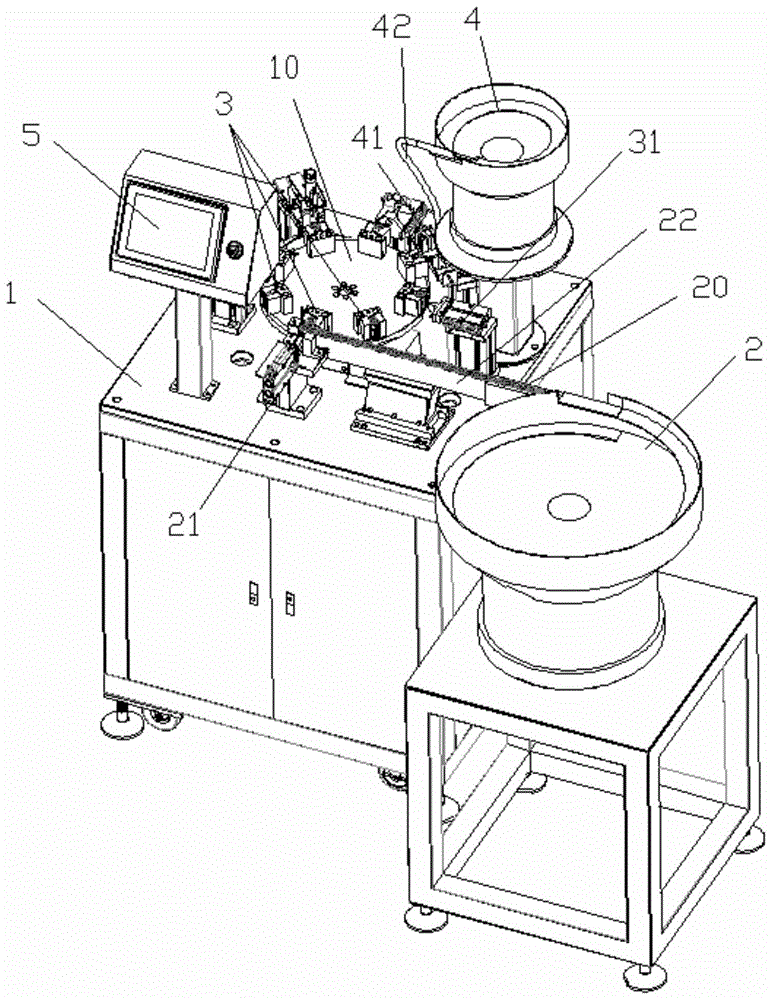 一种滚筒芯轴的胶塞夹子装配装置的制作方法