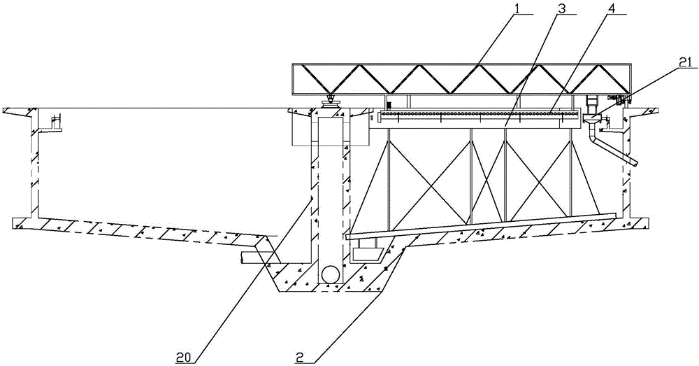一种幅流式沉淀池浮油刮渣机的制作方法