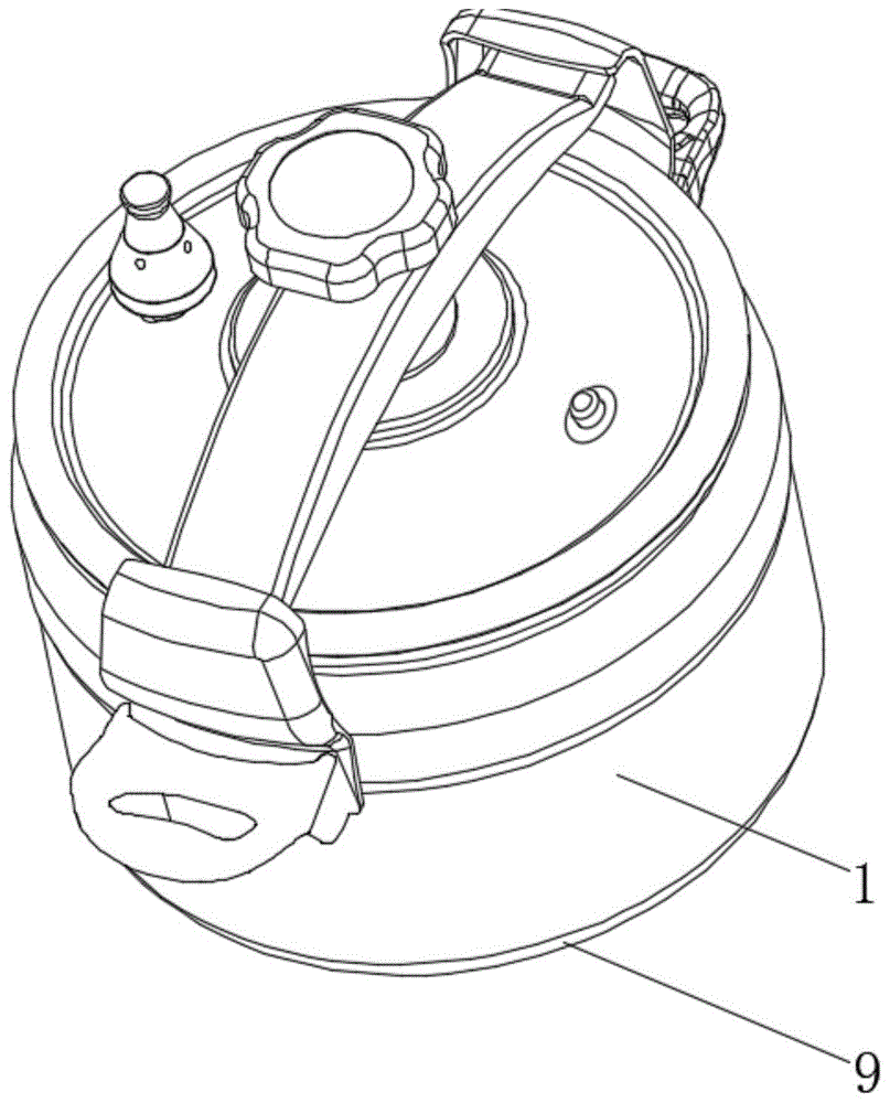一种压盖式电压力锅的制作方法