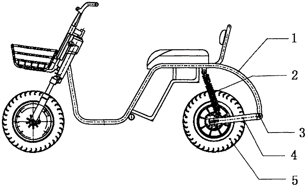 一种电动两轮车后悬架系统的制作方法