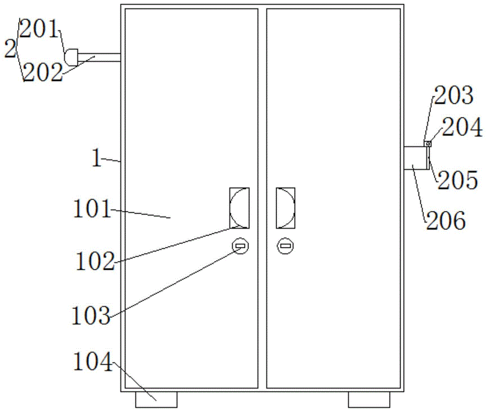 一种具有散热功能的双开门式光纤配线柜的制作方法
