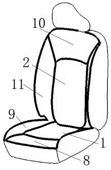 一种可替换的汽车座椅面套的制作方法