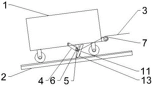 斜巷轿厢失控用的自支撑防跑车系统的制作方法