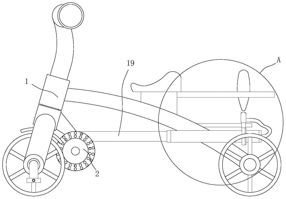 一种基于气流学的儿童用三轮自行车的制作方法