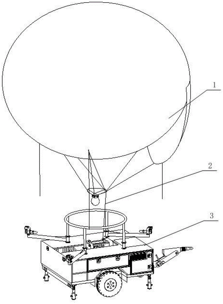一种小型高机动式系留气球平台系统的制作方法