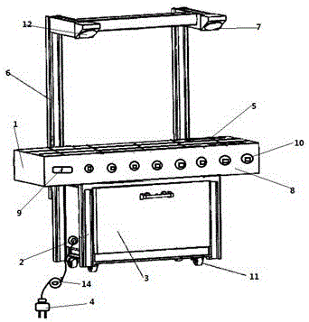 一种带保温箱的烧烤炉的制作方法