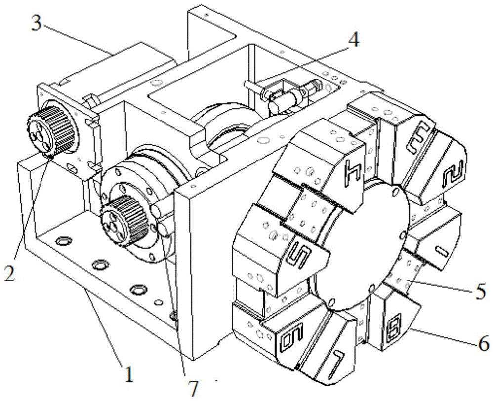 单电机多轴驱动式切刀装置的制作方法