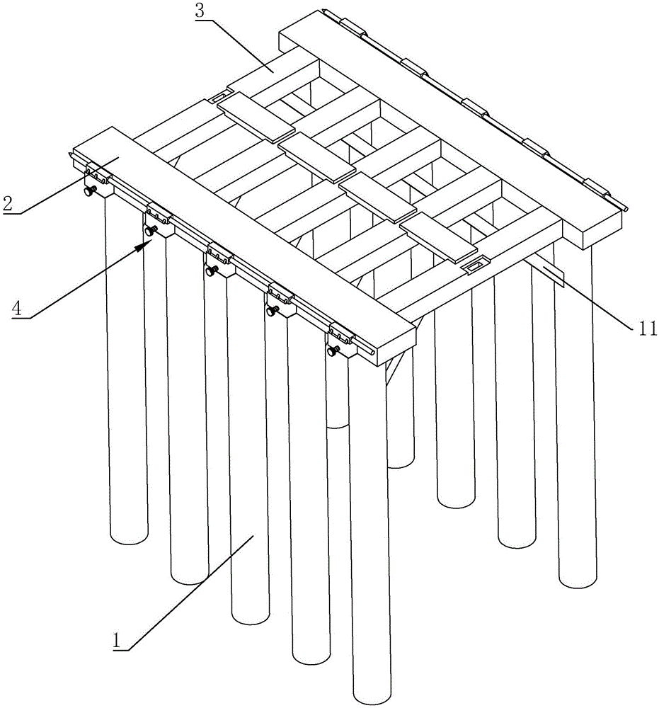 一种止水桩内插预制桩组合灌注桩的双排桩支护结构的制作方法