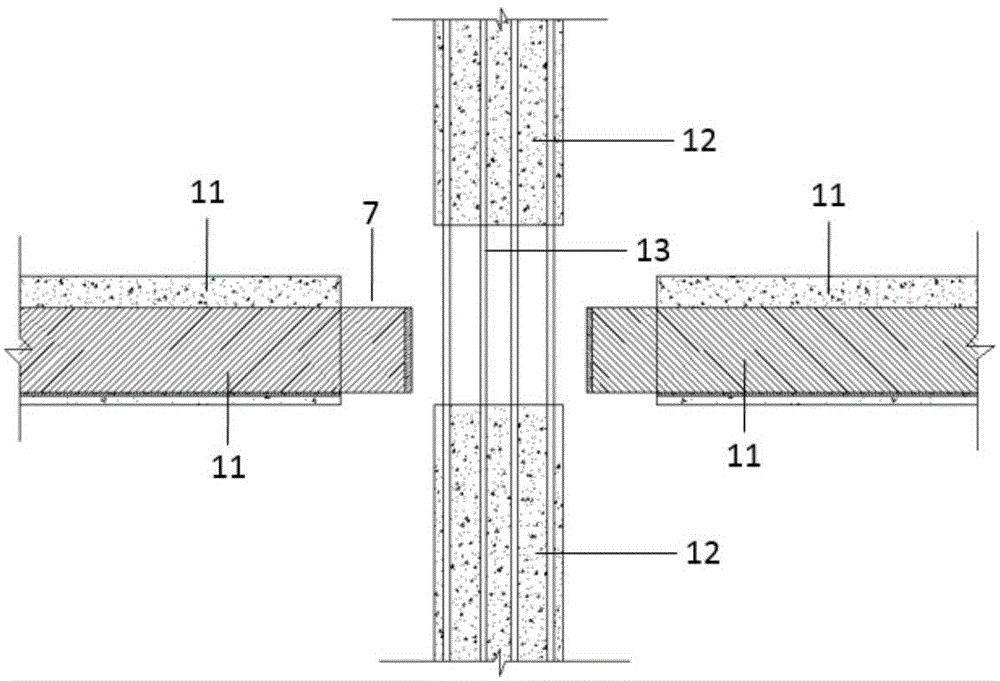 钢-混凝土组合预制梁和预制柱连接结构的制作方法