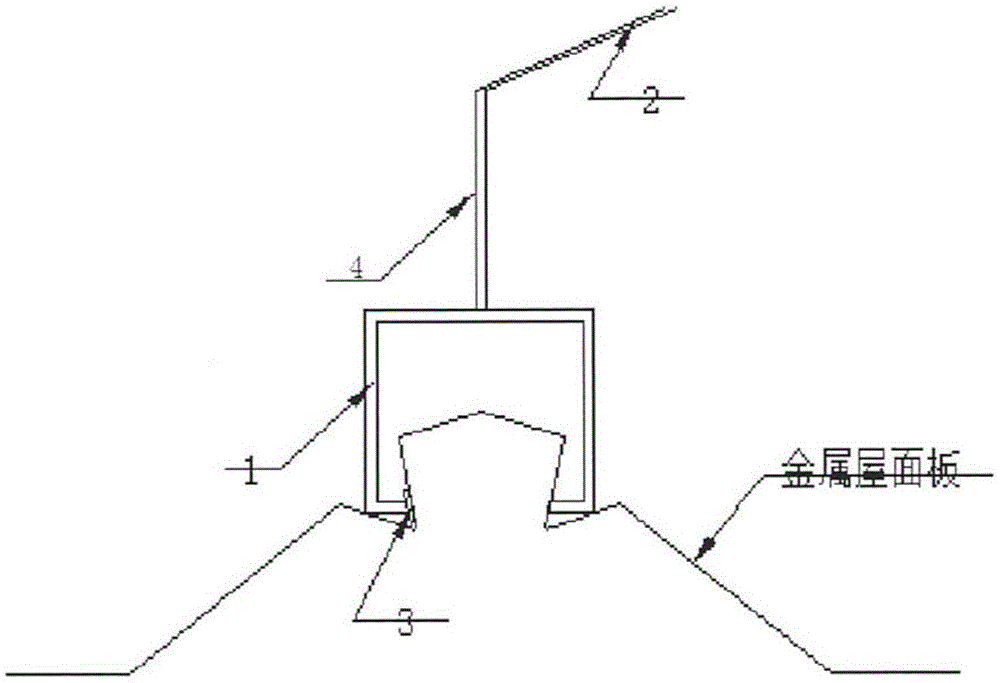 一种压型金属屋面防雷网定位装置的制作方法