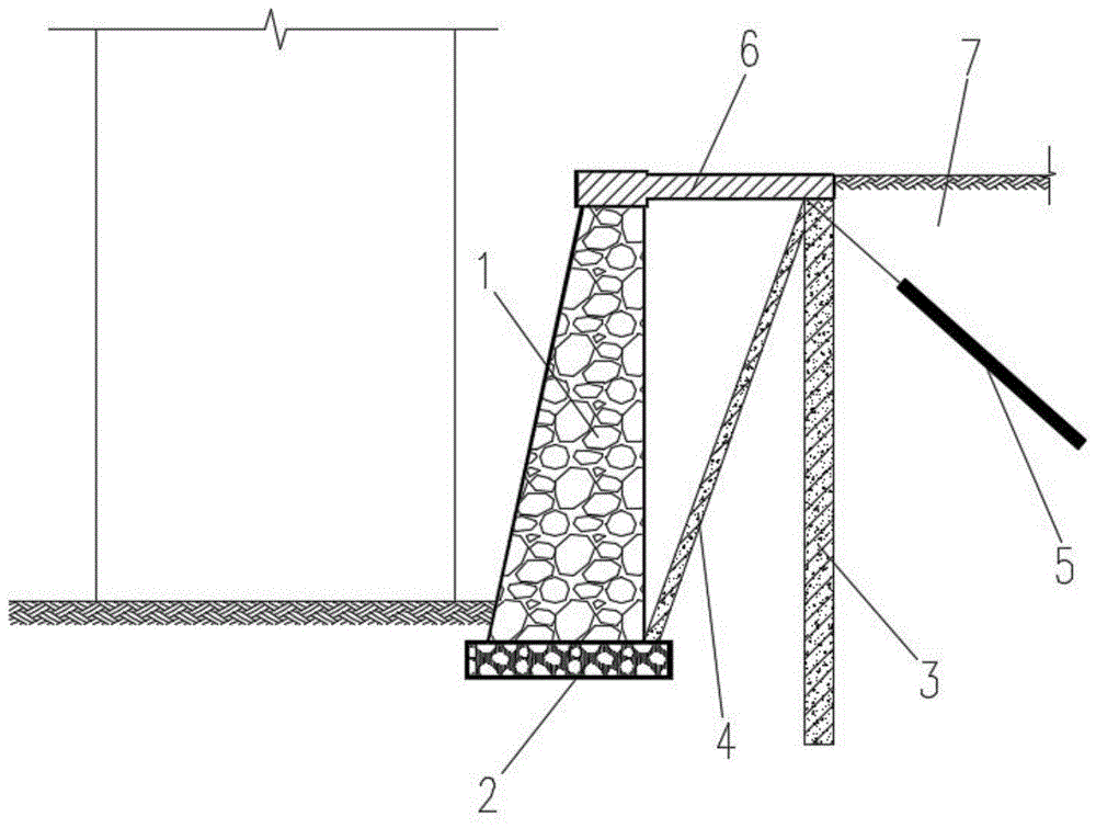 一种挡土墙的加固结构的制作方法