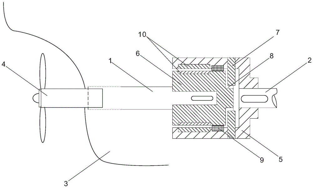 一种船舶螺旋桨尾轴传动结构的制作方法