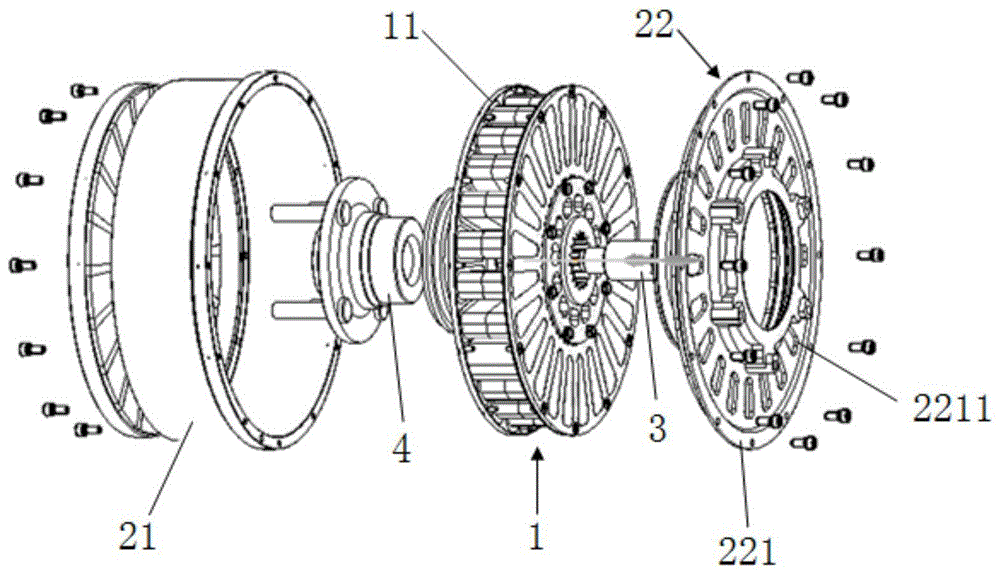 一种基于聚磁结构转子轴向磁场的轮毂电机的制作方法