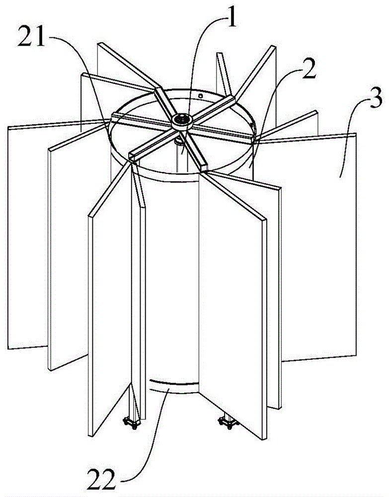 垂直轴风力发电机及其发电方法与流程