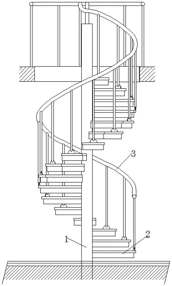 一种装配式空心旋转的楼梯结构的制作方法