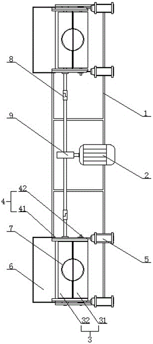 一种染缸出布轧水机的气缸调节结构的制作方法