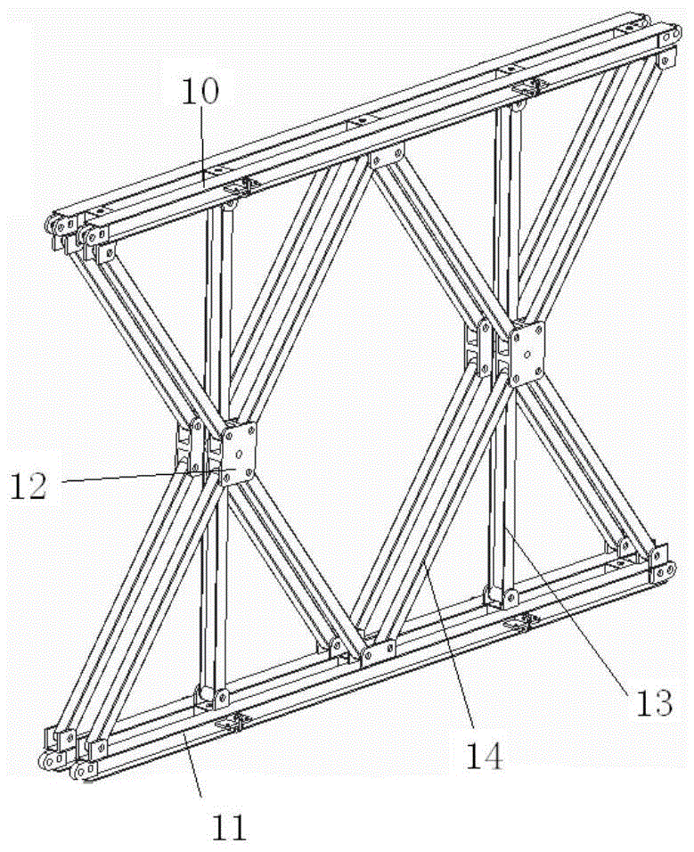 一种大跨度装配式桥梁模块化桁架及拼装折叠方法与流程