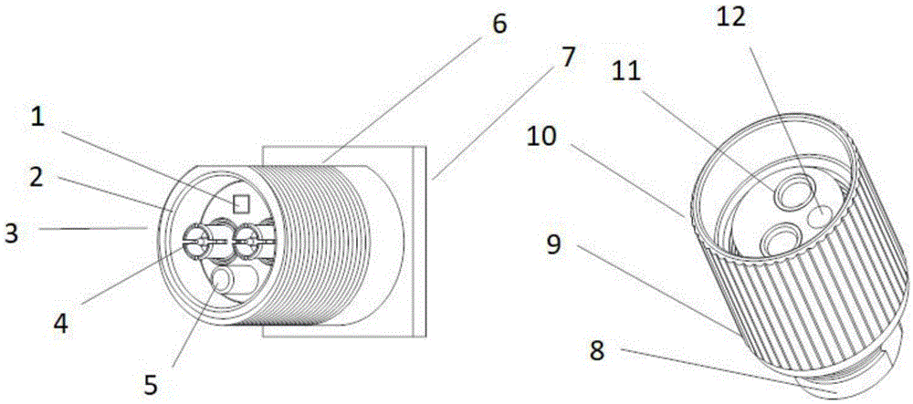 一种防信号衰减同轴双芯公母头连接器的制作方法