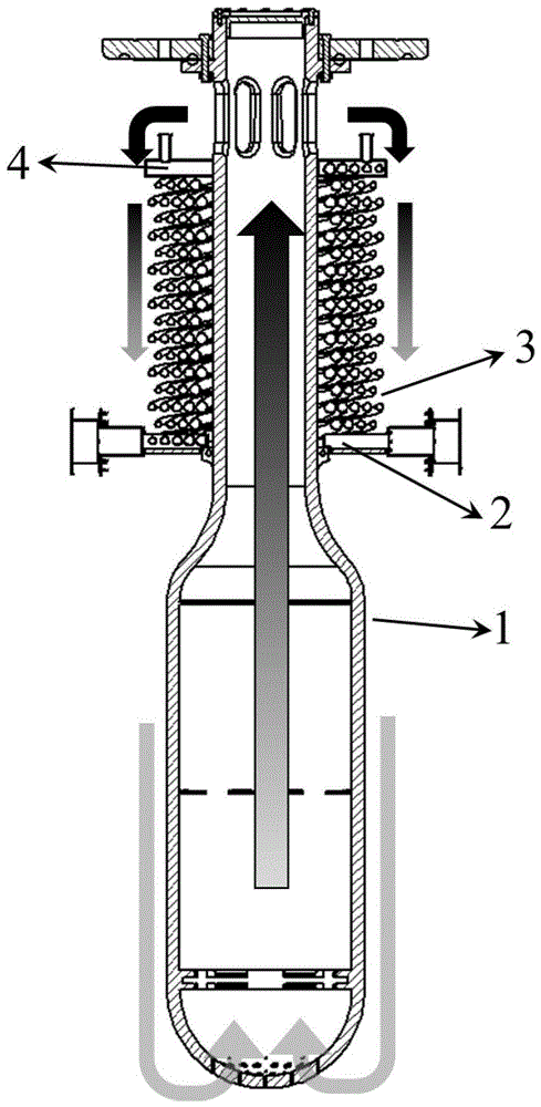 一种核反应堆内置式多用途变管径螺旋换热器的制作方法