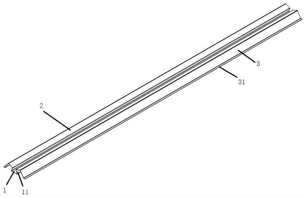 一种光伏板的一体化水槽支架的制作方法