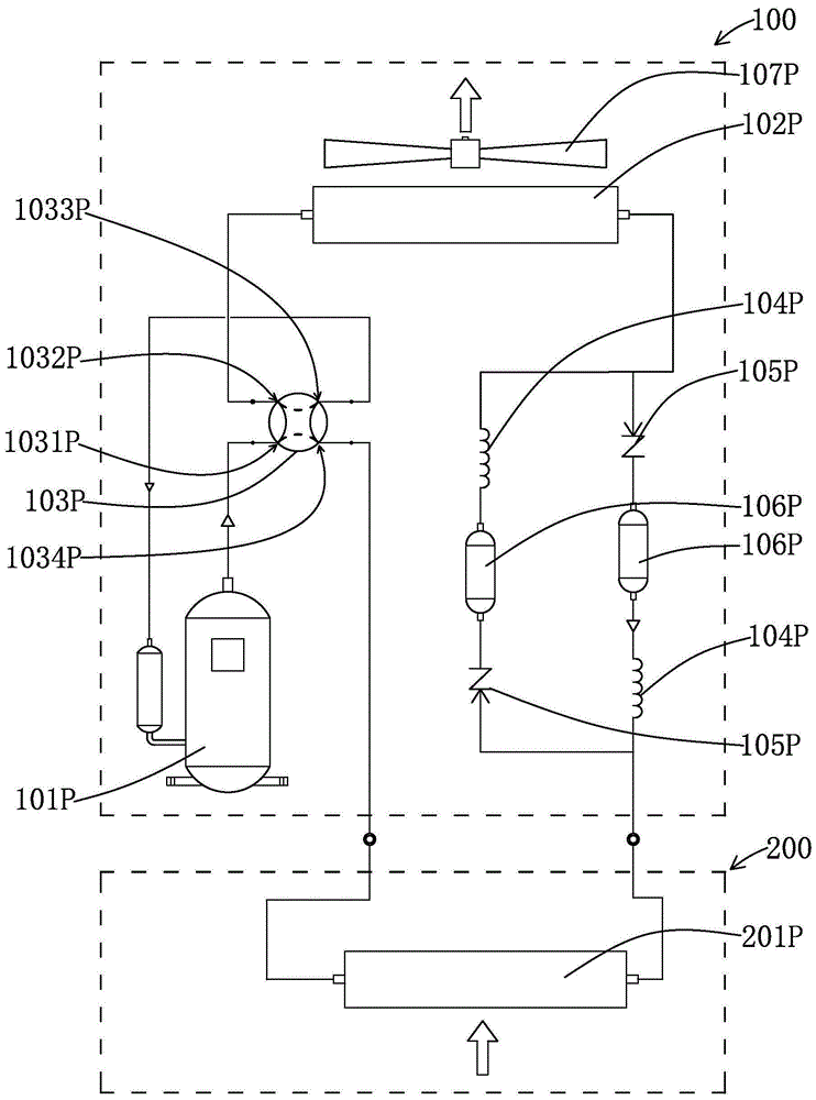 一种具有节能装置的分体式空调热泵系统的制作方法