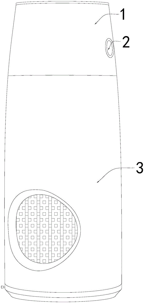 一种便于存放和使用安全的便携式空气净化器的制作方法