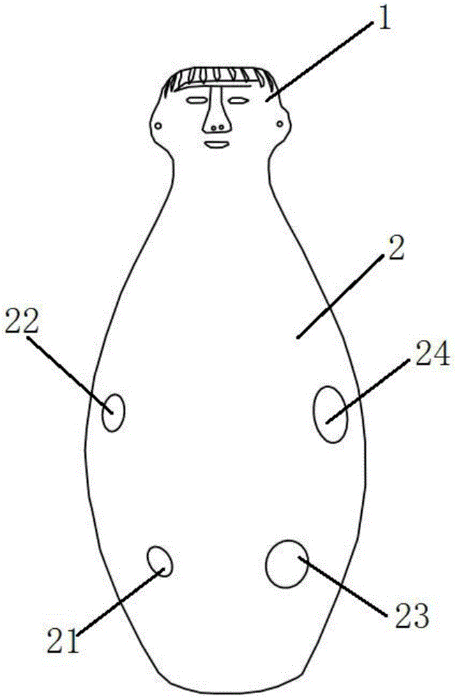 一种人头瓶乐器及其制作方法与流程