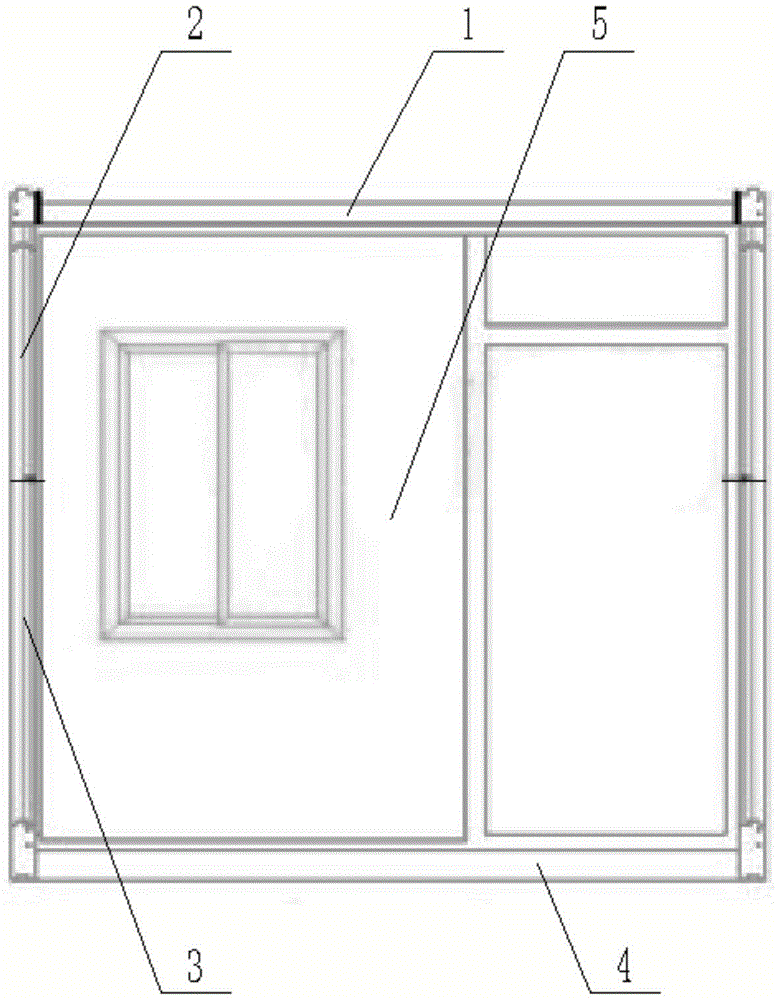 一种折叠式板房框架结构的制作方法