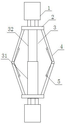 一种多摇臂式分力弹簧减震器的制作方法