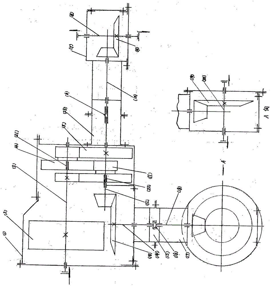 双向传动型的圆柱-圆锥齿轮减速器的制作方法