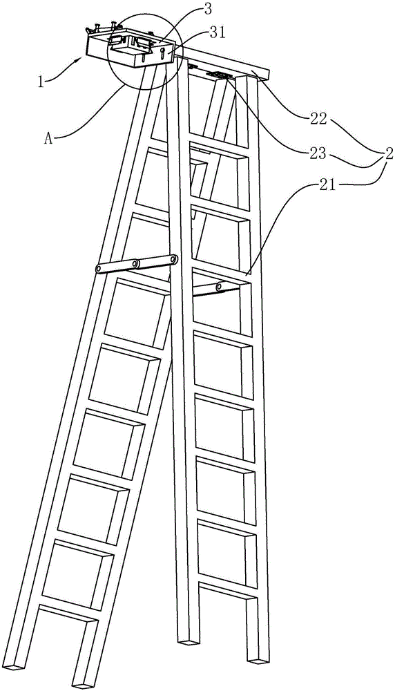 一种房屋天花板装修用梯的制作方法