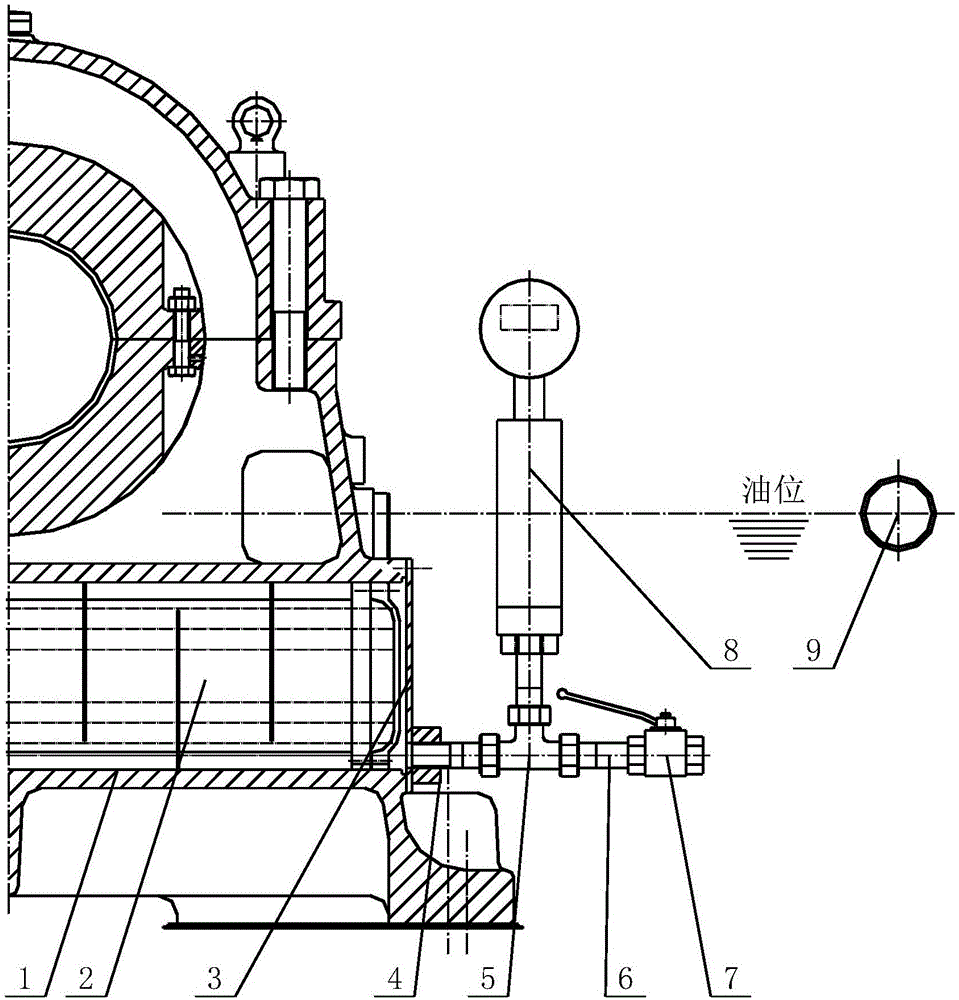 一种径向座式轴承油位监控接口改进结构的制作方法