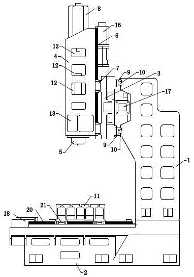 一种新型的高精度立式加工中心的制作方法