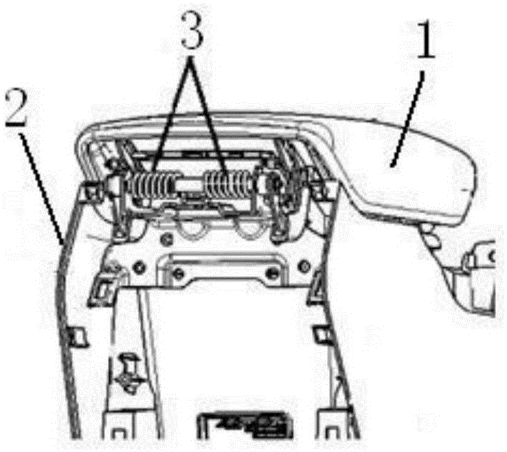 一种汽车副仪表板扶手的无级悬停结构的制作方法