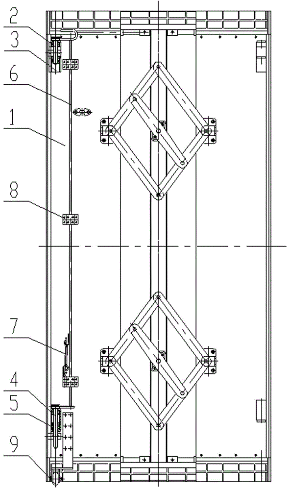 城市轨道客车贯通道侧护板解锁机构的制作方法