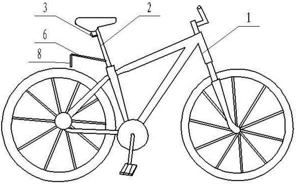 带有便携置物架的山地自行车的制作方法