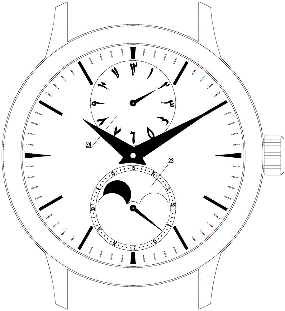 一种手表的历法日期显示机构的制作方法