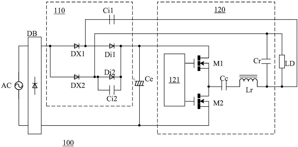 LLC谐振变换器、LED驱动电路及其控制方法与流程