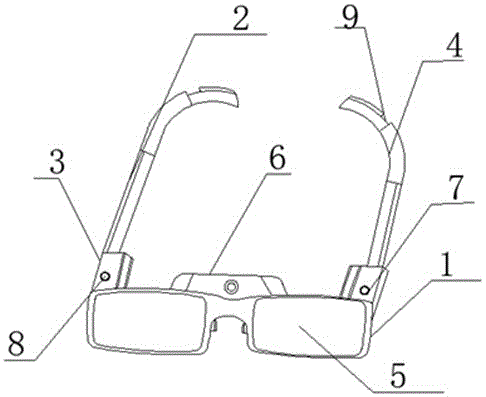 一种防掉落的智能交互眼镜的制作方法