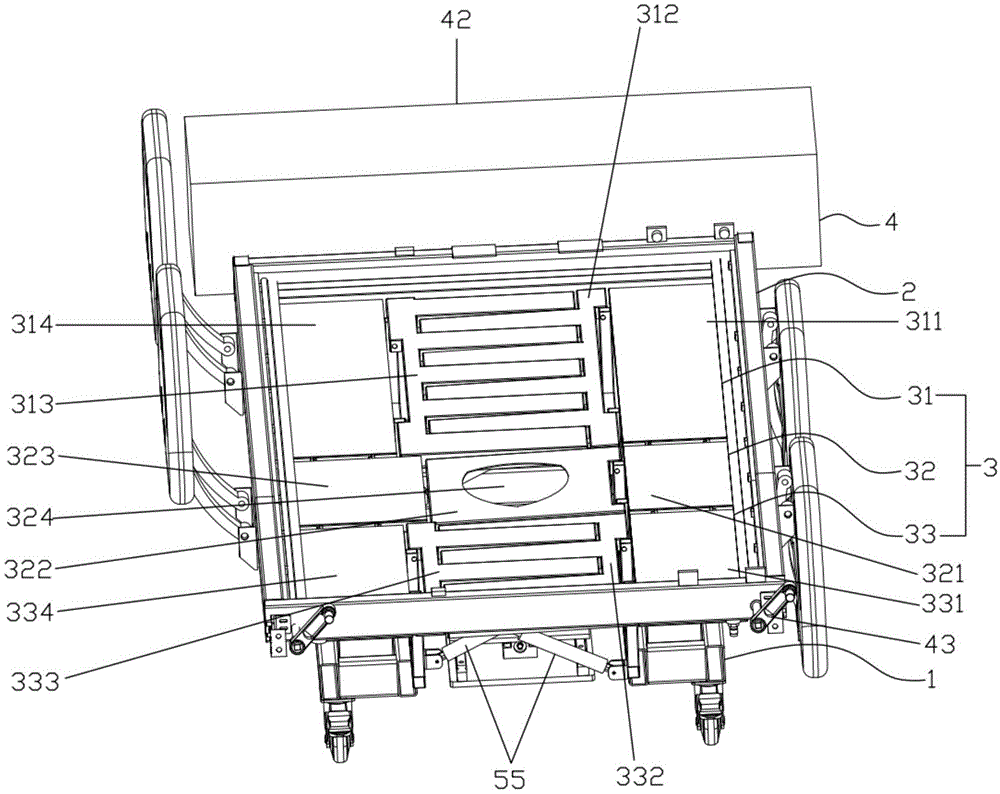 梳齿式具有洗澡功能的护理床的制作方法